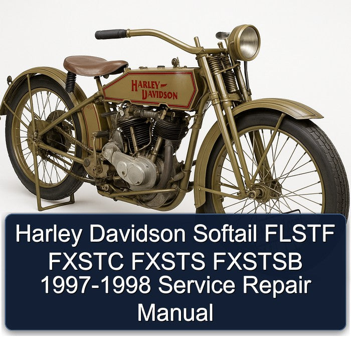 1997-1998 Harley Davidson Softail Flstf Fxstc Fxsts Fxstsb Service Repair Workshop Manual