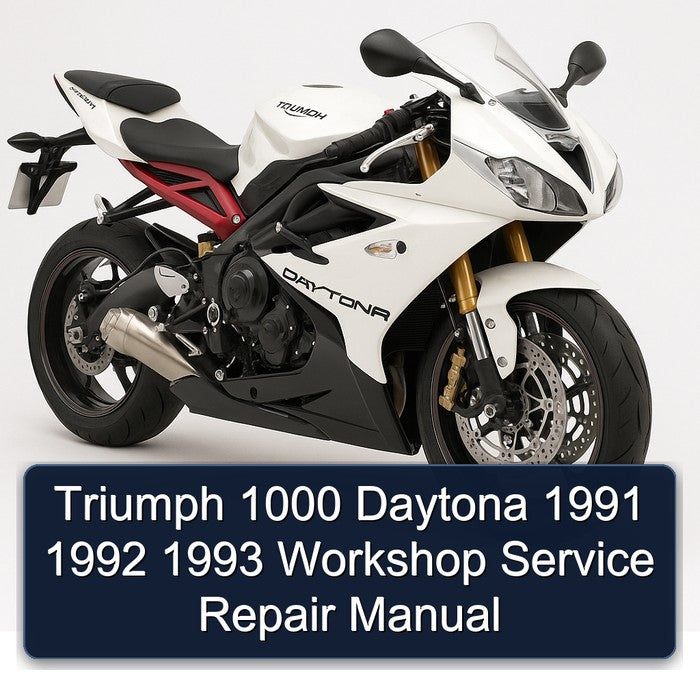 1991-1993 Triumph Daytona Service Repair Workshop Manual