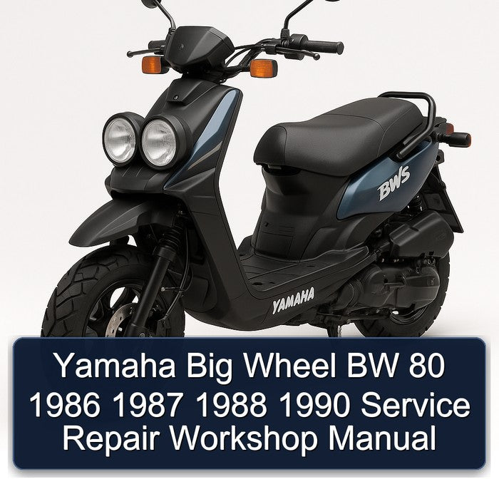 1986-1990 Yamaha Big Wheel BW 80 Service Repair Workshop Manual