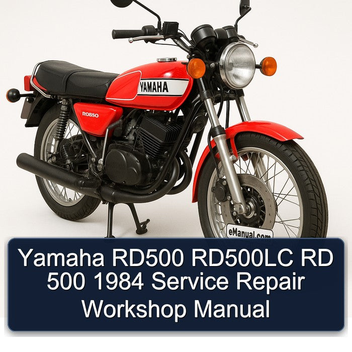 1984 Yamaha RD Series RD500 RD500LC 500 Service Repair Workshop Manual