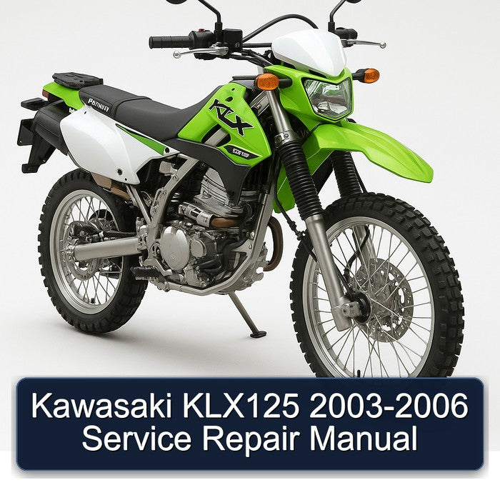 2003-2006 Kawasaki KLX Series KLX125 Service Repair Workshop Manual