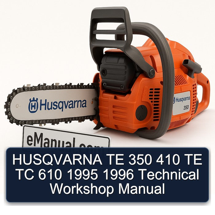 1995-1996 Husqvarna TR650 Models TE 350 410 TC 610 Technical Service Repair Workshop Manual