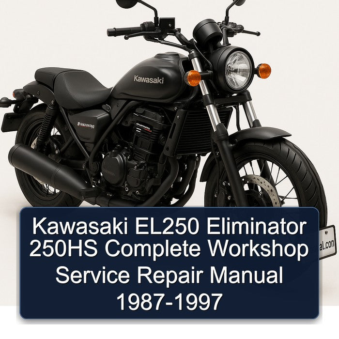 1987-1997 Kawasaki Eliminator EL250 250HS Service Repair Workshop Manual