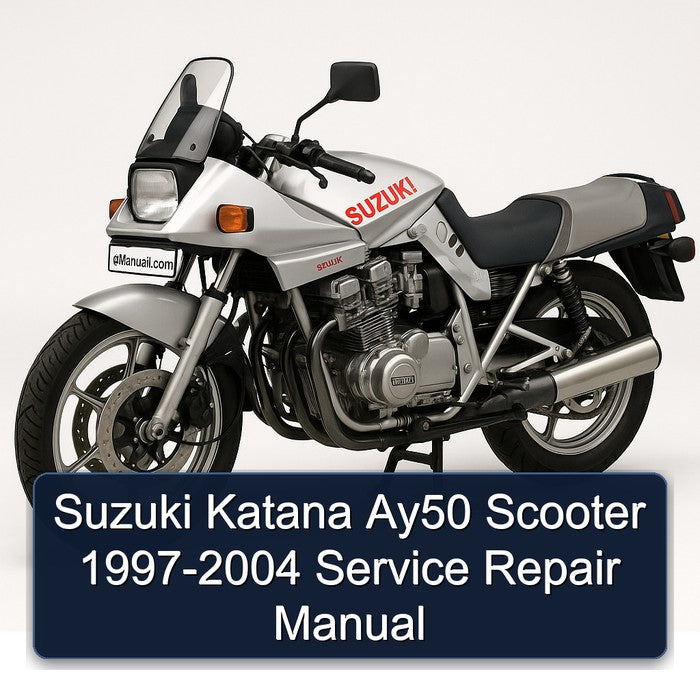 1997-2004 Baotian Suzuki Katana AY50 Scooter Service Repair Workshop Manual