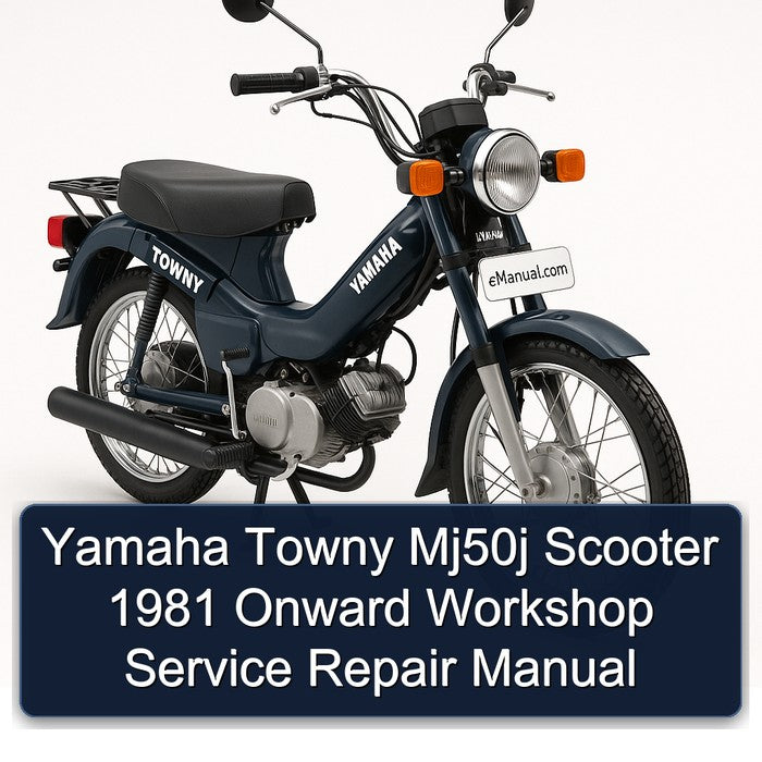 1981 Yamaha Towny MJ50J Scooter Onward Service Repair Workshop Manual