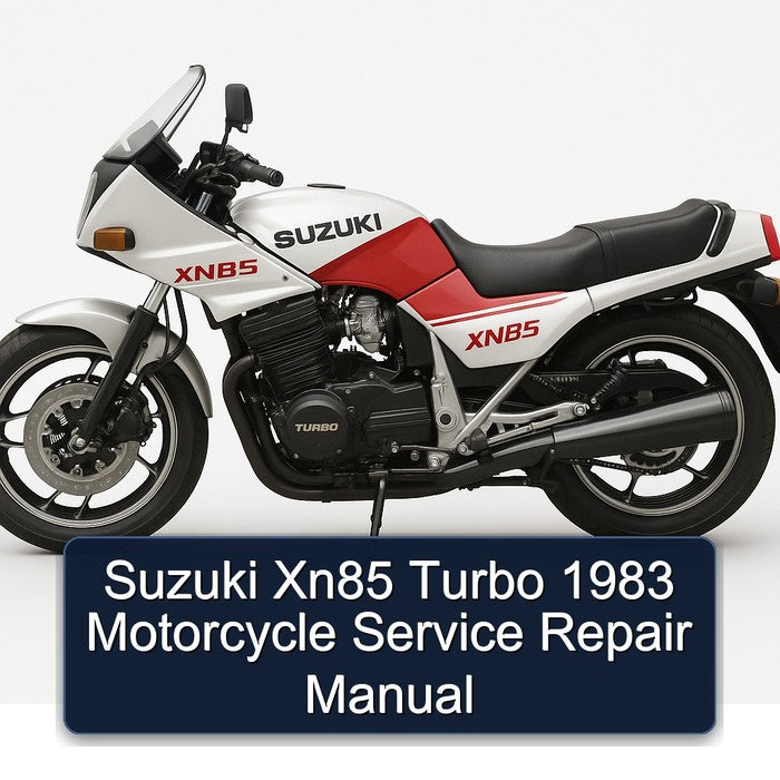 1983 Suzuki XN85 Turbo Motorcycle Service Repair Workshop Manual
