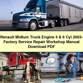 2003 Renault Midlum Truck Engine 4 6 Cyl Service Repair Workshop Manual