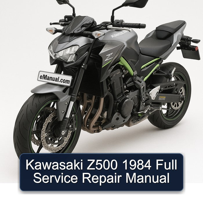 1984 Kawasaki Z Series Z500 Service Repair Workshop Manual