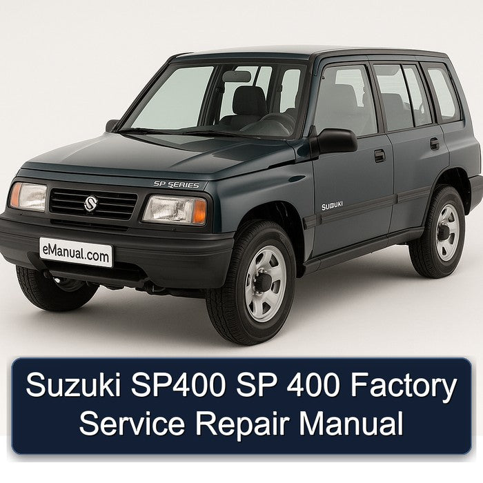 Suzuki SP Series SP400 400 Service Repair Workshop Manual