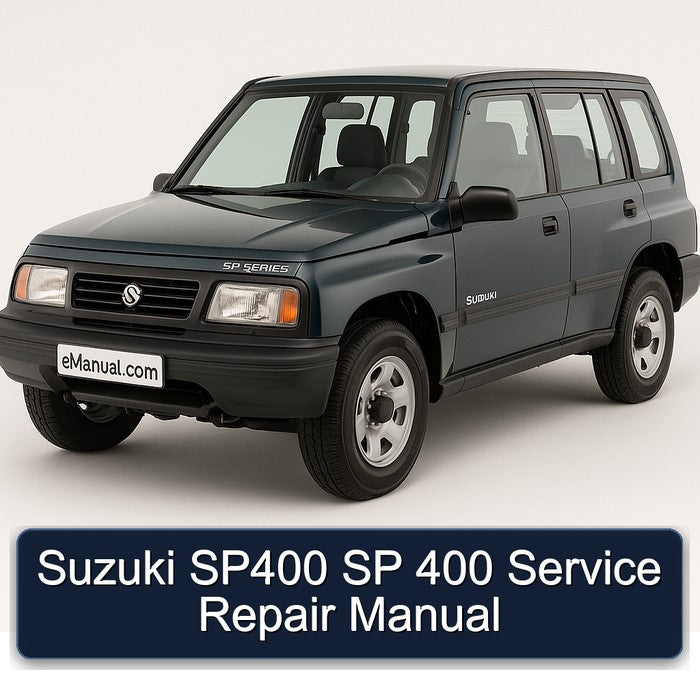 Suzuki SP Series SP400 400 Service Repair Workshop Manual