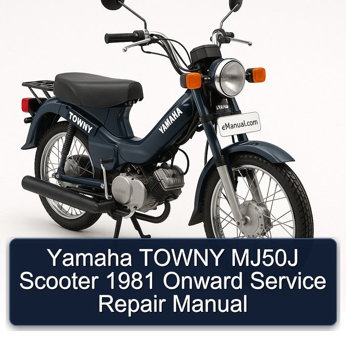 1981 Yamaha Towny MJ50J Scooter Onward Service Repair Workshop Manual