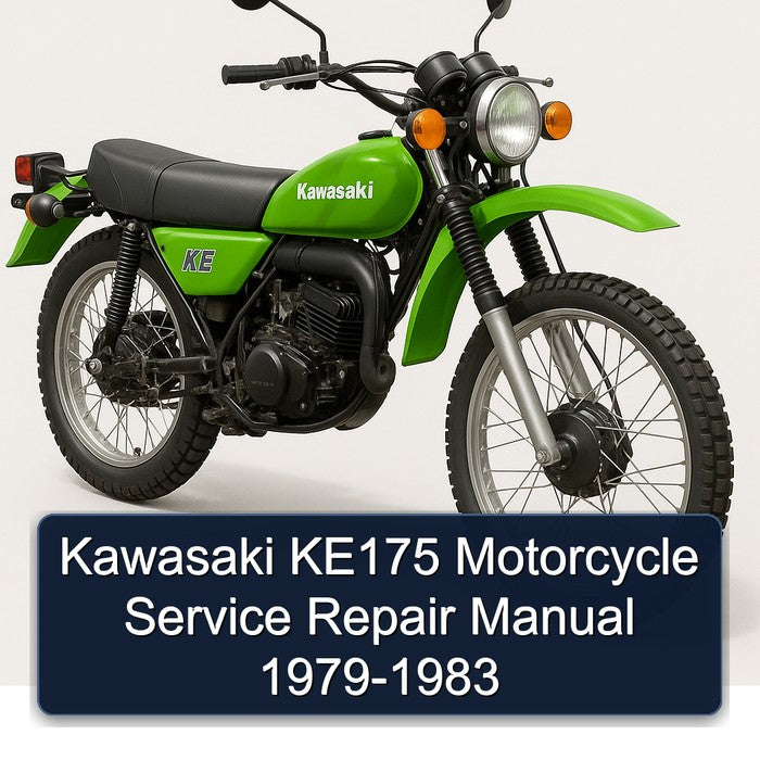 1979-1983 Kawasaki KE Models KE175 Motorcycle Service Repair Workshop Manual