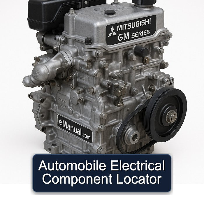 Mitsubishi GM Series Automobile Electrical Component Locator Service Repair Workshop Manual
