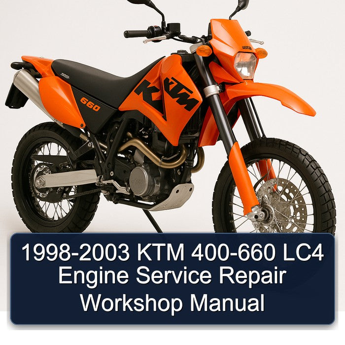 1998-2003 KTM 400 660 LC4 Engine Service Repair Workshop Manual