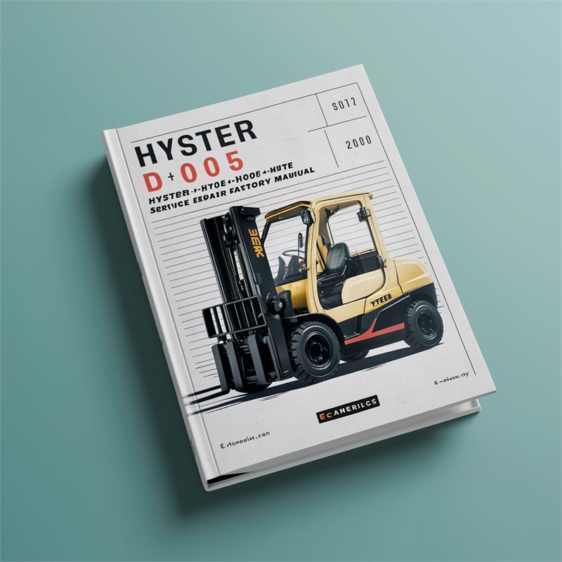 Hyster D005 (h60e H70E H80E H100E H110E Americas) Forklift H60E Americas Service Repair Workshop Manual