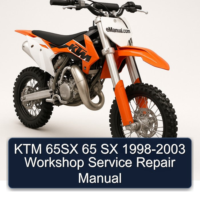 1998-2003 KTM 65 65SX SX Service Repair Workshop Manual