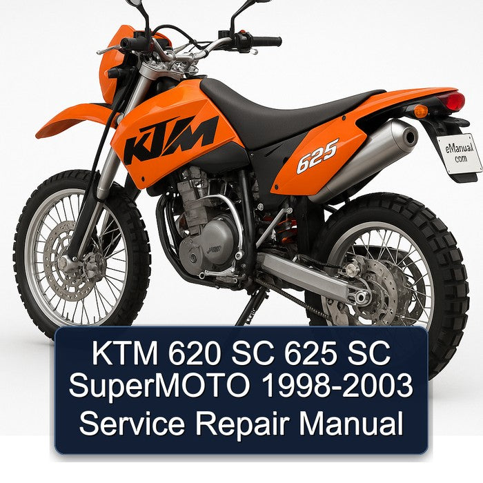 1998-2003 KTM 620 SC 625 Supermoto Service Repair Workshop Manual