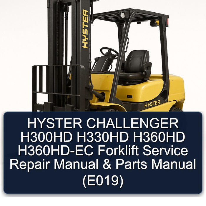 Hyster Challenger H300HD H330HD H360HD H360hd-ec Forklift Parts (E019) Catalog