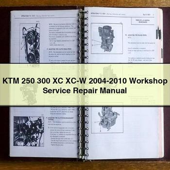 2004-2010 KTM 250 300 XC XC-W Service Repair Workshop Manual