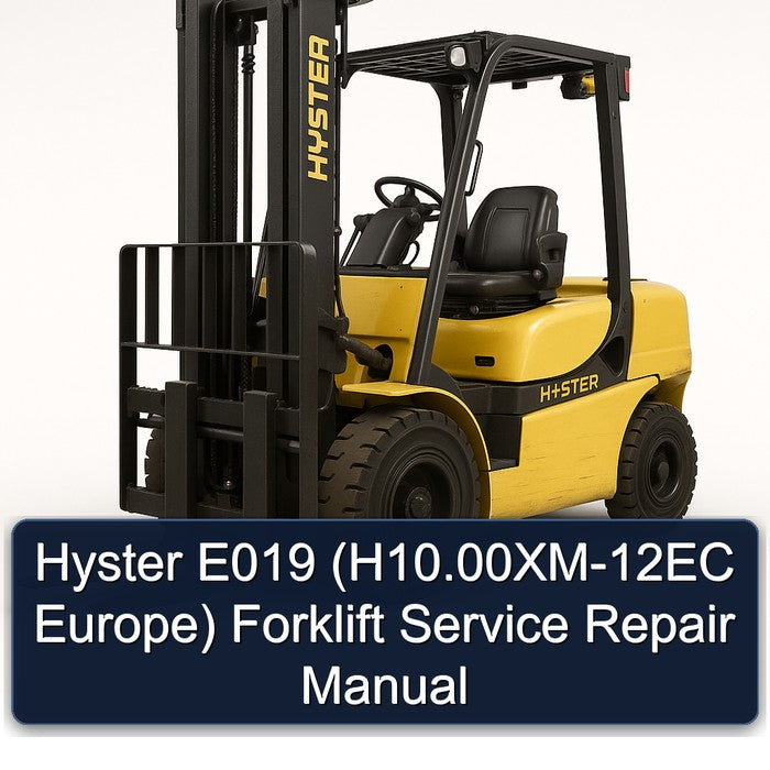 Hyster E019 (h10.00xm-12ec Europe) Forklift Service Repair Workshop Manual