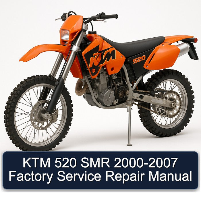 2000-2007 KTM 520 SMR Service Repair Workshop Manual
