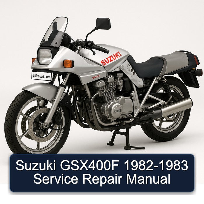 1982-1983 Suzuki GSX Series GSX400F Service Repair Workshop Manual