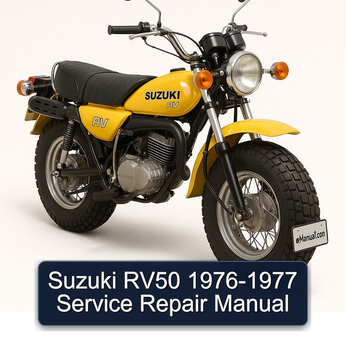 1976-1977 Suzuki RV Series RV50 Service Repair Workshop Manual
