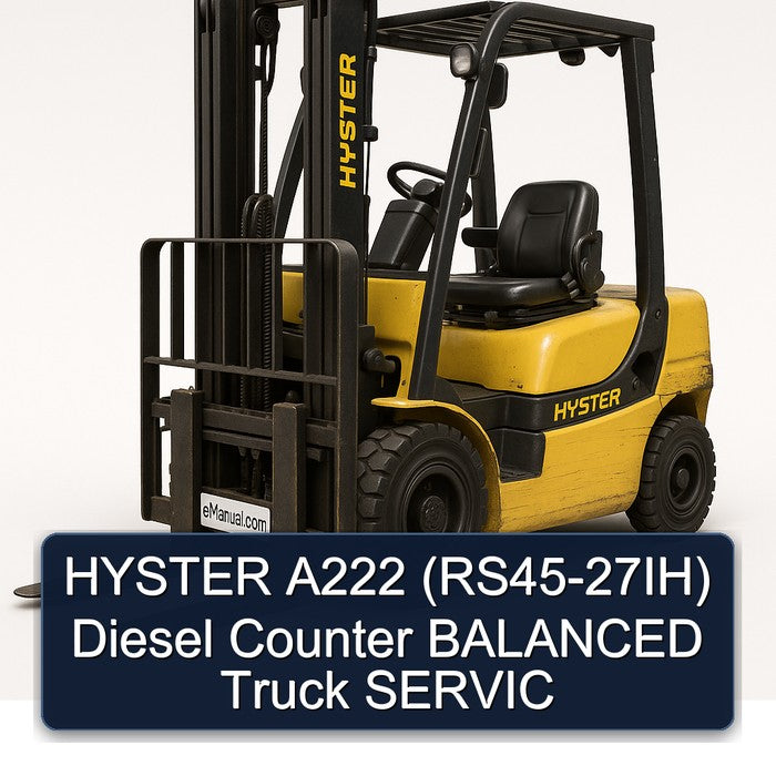 HYSTER A222 (RS45-27IH) Diesel Counter BALANCED Truck SERVIC