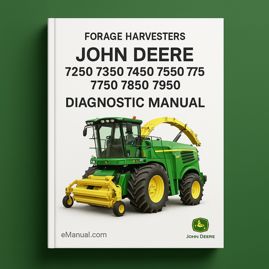 John Deere 7250 7350 7450 7550 7750 7850 7950 Forage Harvesters Diagnostic Manual (TM401319)
