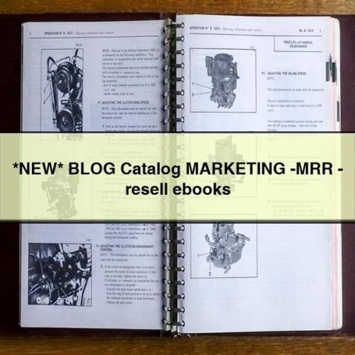 new Blog Catalog Marketing -mrr - Resell Ebooks Service Repair Workshop Manual PDF