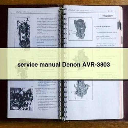 Service Manual Denon AVR-3803