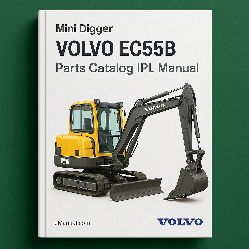VOLVO EC55B Mini DIGGER Excavator Parts Catalog IPL Manual