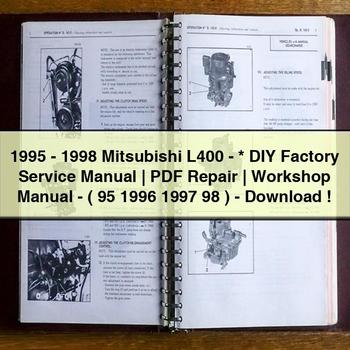 1995-1998 Mitsubishi L400- DIY Factory Service Manual | Repair | Workshop Manual-( 95 1996 1997 98 )