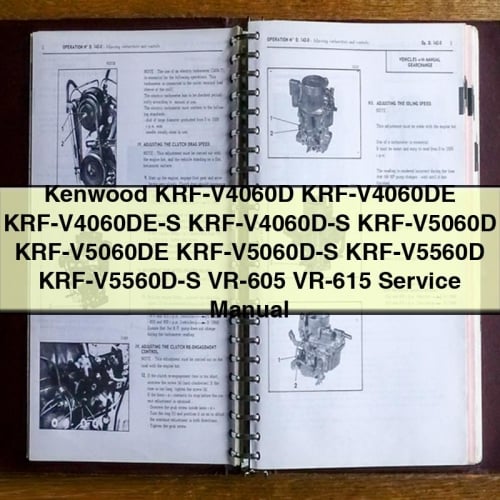Kenwood KRF-V4060D KRF-V4060DE KRF-V4060DE-S KRF-V4060D-S KRF-V5060D KRF-V5060DE KRF-V5060D-S KRF-V5560D KRF-V5560D-S VR-605 VR-615 Service Manual