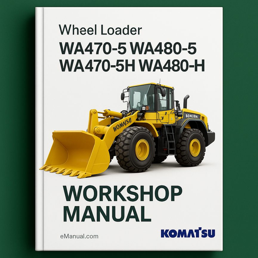 Komatsu WA470-5 WA480-5 wa470-5H wa480-5h Wheel Loader Service Repair Workshop Manual PDF