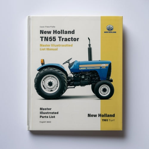 New Holland TN65 TURF Tractor Master Libro ilustrado de lista de piezas