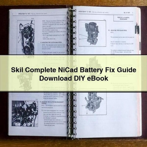 Skil Nicad Battery Fix DIY Service Repair Workshop Manual PDF