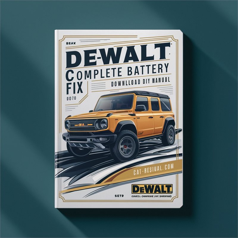 Dewalt Nicd Battery Fix DIY Service Repair Workshop Manual PDF
