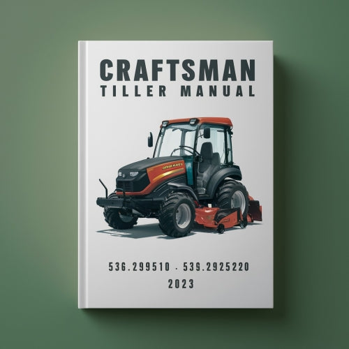 Craftsman Tiller Manual 536.292510 536.292520