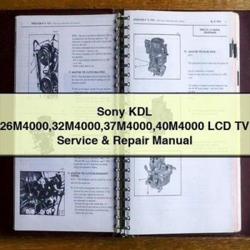 Sony KDL 26M4000 32M4000 37M4000 40M4000 LCD TV Service & Repair Manual