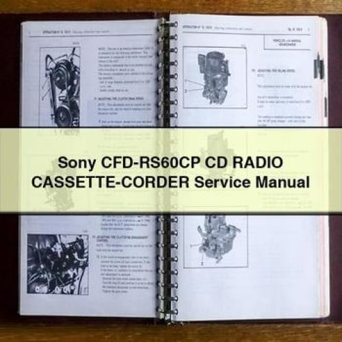 Sony CFD-RS60CP CD RADIO CASSETTE-CORDER Service Manual