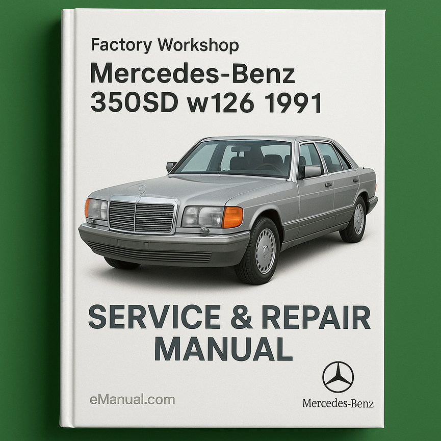 Mercedes-Benz 350SD w126 1991 Manual de Servicio Taller de Fábrica Descargar PDF