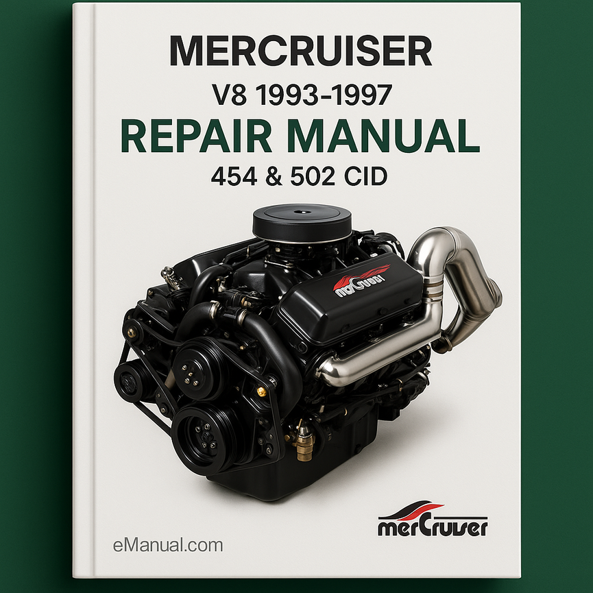 1993-1997 MerCruiser V8 Repair Manual 454 & 502 CID