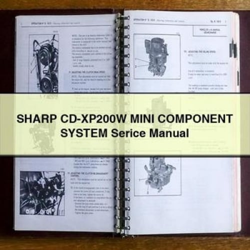 SHARP CD-XP200W MINI Component System Serice Manual