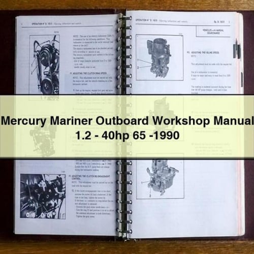 Mercury Mariner Outboard Workshop Manual 1.2 - 40hp 65 -1990