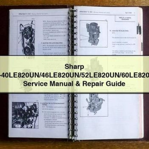 Sharp Lc-40le820un/46le820un/52le820un/60le820un Service Repair Workshop Manual PDF