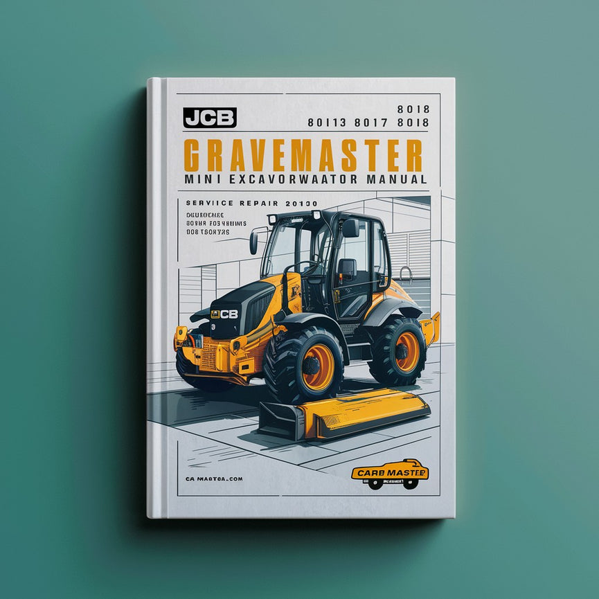 JCB 8013 8015 8017 8018 801Gravemaster Mini Excavator Service Repair Workshop Manual PDF
