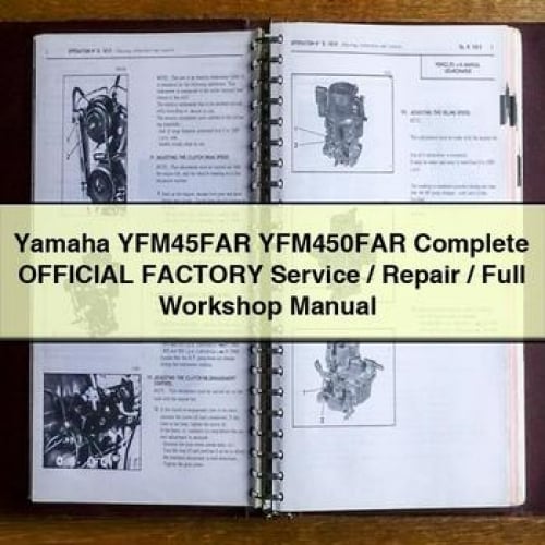 Yamaha YFM45FAR YFM450FAR Complete OFFICIAL Factory Service / Repair / Full Workshop Manual