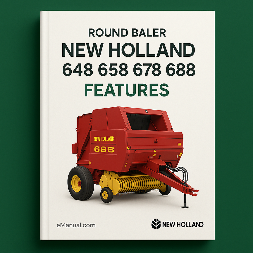 New Holland 648 658 678 688 CARACTERÍSTICAS DE LA EMPACADORA REDONDEADA Manual del PRODUCTO Descargar PDF