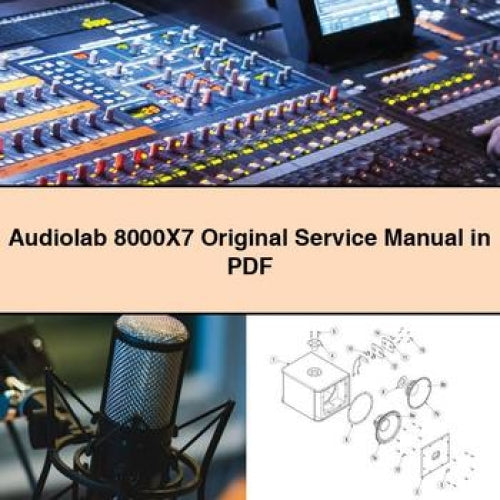 Audiolab 8000x7 Original Service Repair Workshop Manual PDF